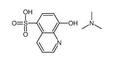 8-hydroxyquinoline-5-sulphonic acid, compound with trimethylamine (1:1)结构式