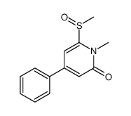 1-methyl-6-methylsulfinyl-4-phenylpyridin-2-one Structure