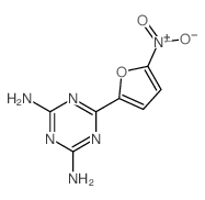 1,3,5-Triazine-2,4-diamine,6-(5-nitro-2-furanyl)-结构式