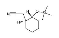 trans-2-(cyanomethyl)-1-(trimethylsiloxy)cyclohexane结构式