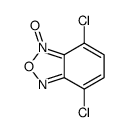 4,7-dichloro-3-oxido-2,1,3-benzoxadiazol-3-ium结构式