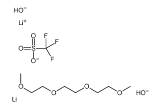 lithium,lithium,1-methoxy-2-[2-(2-methoxyethoxy)ethoxy]ethane,trifluoromethanesulfonate,dihydroxide结构式