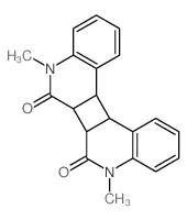 5,8-dimethyl-5,6a,6b,8,12b,12c-hexahydrocyclobuta[1,2-c:4,3-c']diquinoline-6,7-dione Structure