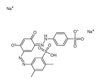 Benzenesulfonic acid, 5-[[2,4-dihydroxy-5-[(4-sulfophenyl) azo]phenyl]azo]-2,4-dimethyl-, disodium salt picture