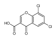 6,8-二氯色酮-3-羧酸结构式