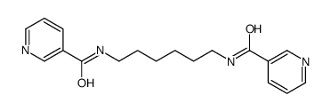 N,N'-hexamethylenebis(3-pyridinecarboxamide) Structure