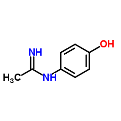 Ethanimidamide, N-(4-hydroxyphenyl)- (9CI) Structure