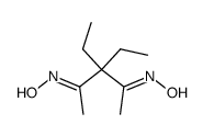 3,3-Diethyl-2,4-pentandion-(E,E)-dioxim Structure