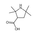 2,2,5,5-tetramethylpyrrolidine-3-carboxylic acid Structure