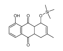 8-hydroxy-3-methyl-1-((trimethylsilyl)oxy)-1,4,4a,9a-tetrahydroanthracene-9,10-dione结构式