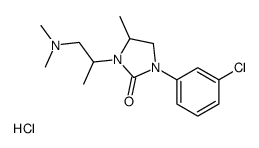 1-(3-chlorophenyl)-3-[1-(dimethylamino)propan-2-yl]-4-methylimidazolidin-2-one,hydrochloride Structure