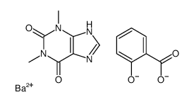 barium(2+),1,3-dimethyl-7H-purine-2,6-dione,2-oxidobenzoate Structure