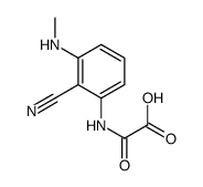 2-[2-cyano-3-(methylamino)anilino]-2-oxoacetic acid Structure