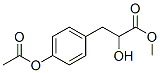 α-Hydroxy-4-acetoxybenzenepropionic acid methyl ester结构式