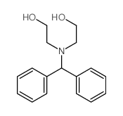 2-(benzhydryl-(2-hydroxyethyl)amino)ethanol结构式