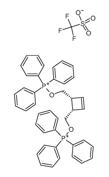 mono(((((1R,2S)-cyclobut-3-ene-1,2-diyl)bis(methylene))bis(oxy))bis(triphenylphosphonium)) mono(trifluoromethanesulfonate) Structure