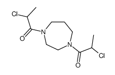 2-chloro-1-[4-(2-chloropropanoyl)-1,4-diazepan-1-yl]propan-1-one结构式