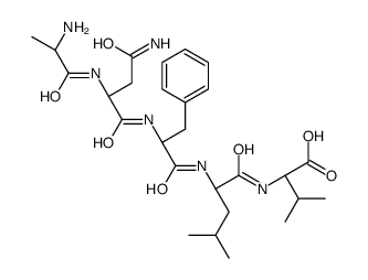 (2S)-2-[[(2S)-2-[[(2S)-2-[[(2S)-4-amino-2-[[(2S)-2-aminopropanoyl]amino]-4-oxobutanoyl]amino]-3-phenylpropanoyl]amino]-4-methylpentanoyl]amino]-3-methylbutanoic acid Structure