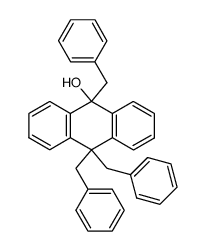 9,10,10-tribenzyl-9-hydroxy-9,10-dihydroanthracene Structure