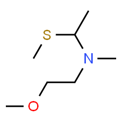 Ethanamine, N-(2-methoxyethyl)-N-methyl-1-(methylthio)- (9CI) structure