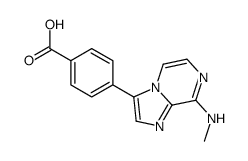 4-[8-(methylamino)imidazo[1,2-a]pyrazin-3-yl]benzoic acid Structure