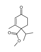 methyl 1-isopropyl-2-methyl-4-oxocyclohex-2-ene-1-carboxylate结构式
