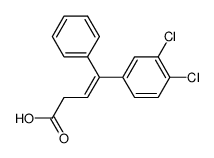 4-(3,4-dichlorophenyl)-4-phenylbut-3-enoic acid structure