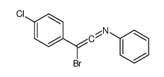 2-bromo-2-(4-chlorophenyl)-N-phenylethenimine结构式