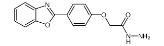 [p-(2-benzoxazolyl)phenoxyacetyl]hydrazine结构式