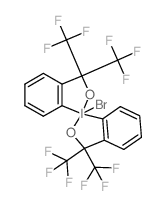 1-bromo-3,3,3',3'-tetrakis(trifluoromethyl)-1,1'-spirobi[1λ5,2-benziodoxole]结构式