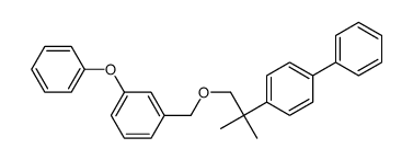 4-(1,1-Dimethyl-2-((3-phenoxyphenyl)methoxy)ethyl)-1,1'-biphenyl结构式