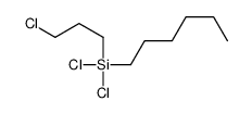 dichloro-(3-chloropropyl)-hexylsilane结构式