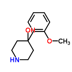 4-(2-Methoxyphenyl)-4-piperidinol Structure