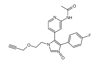 N-{4-[5-(4-fluorophenyl)-1-oxy-3-(2-(prop-2-ynyloxy)ethyl)-3H-imidazol-4-yl]pyridin-2-yl}acetamide Structure