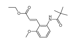 3-[2-(2,2-DIMETHYL-PROPIONYLAMINO)-6-METHOXY-PHENYL]-ACRYLIC ACID ETHYL ESTER picture