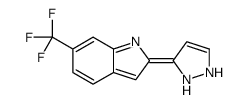 2-(1,2-dihydropyrazol-3-ylidene)-6-(trifluoromethyl)indole结构式