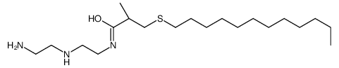 N-[2-[(2-aminoethyl)amino]ethyl]-3-(dodecylthio)-2-methyl-Propanamide结构式