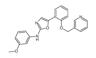 N-(3-methoxyphenyl)-5-[2-(pyridin-3-ylmethoxy)phenyl]-1,3-oxazol-2-amine Structure