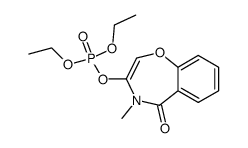 4-methyl-1,4-benzoxazepin-5(4H)-one-3-yl diethyl phosphate结构式