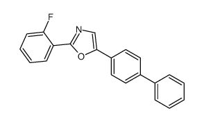2-(2-fluorophenyl)-5-(4-phenylphenyl)-1,3-oxazole结构式