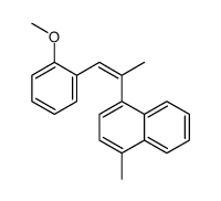 1-[(E)-1-(2-methoxyphenyl)prop-1-en-2-yl]-4-methylnaphthalene Structure