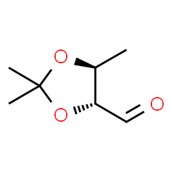 1,3-Dioxolane-4-carboxaldehyde, 2,2,5-trimethyl-, (4R,5S)- (9CI) structure