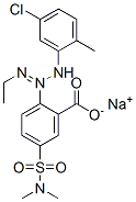 sodium 2-[3-(5-chloro-2-tolyl)-1-ethyltriazen-2-yl]-5-[(dimethylamino)sulphonyl]benzoate结构式