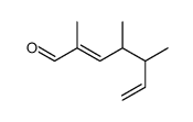 2,4,5-trimethylhepta-2,6-dienal结构式