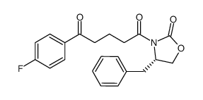 (4S)-4-benzyl-3-[5-(4-fluorophenyl)-5-oxopentanoyl]-1,3- oxazolidin-2-one Structure