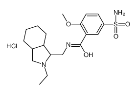 5-(aminosulphonyl)-N-[(2-ethyloctahydro-1H-isoindol-1-yl)methyl]-2-methoxybenzamide monohydrochloride Structure