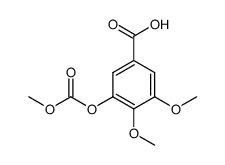 3,4-dimethoxy-5-methoxycarbonyloxy-benzoic acid Structure