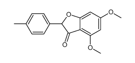 4,6-dimethoxy-2-(4-methylphenyl)-1-benzofuran-3-one结构式