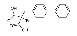 bromo-(4-phenyl-benzyl)-malonic acid Structure