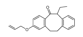 2-allyloxy-6-ethyl-11,12-dihydrodibenzo(a,e)cycloocten-5(6H)-one Structure